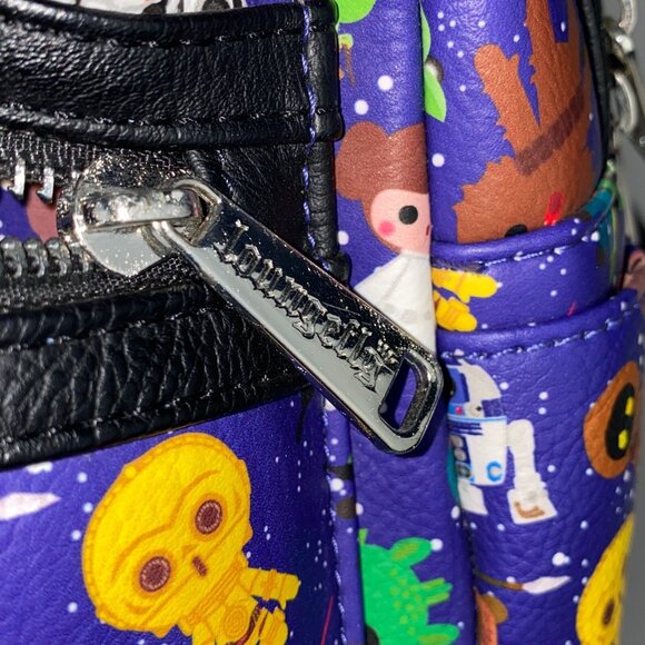Disney Parks Exclusive X Loungefly Star Wars Chibi Backpack Collectible NWOT - Picture 5 of 16
